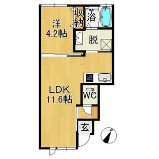 ロワジール【1階】の間取り