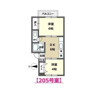 リミエール・ベガ【2階】の間取り
