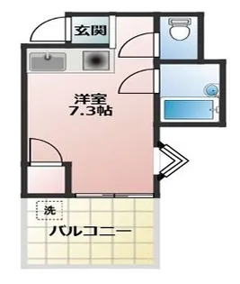 サンロイヤルみやこ【6階】の間取り