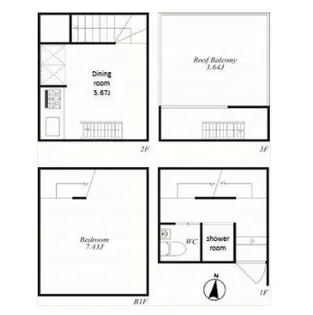 MH用賀の間取り