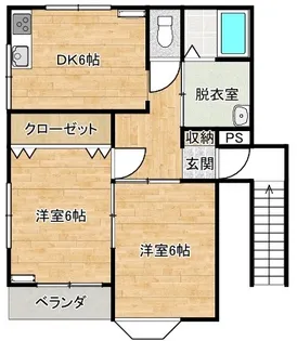 ウエストタウンIII【2階】の間取り