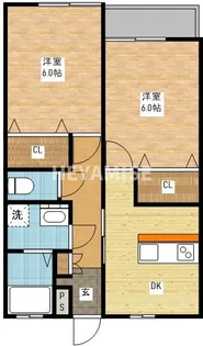 シーサイドハイツ深堀【2階】の間取り