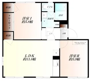 Green Apartment A棟【1階】の間取り