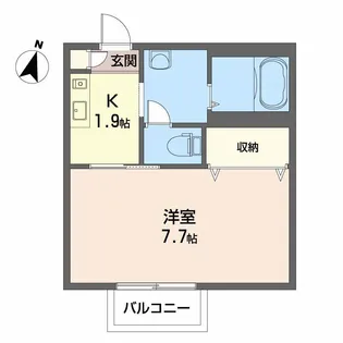 シャーメゾン泉宮【1階】の間取り