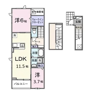 グラン イリーデ【3階】の間取り