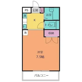 コートニー井原【1階】の間取り