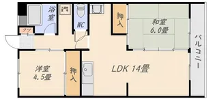 ダイヤモンドハイツ【3階】の間取り