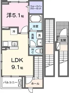 フォルセティ【3階】の間取り