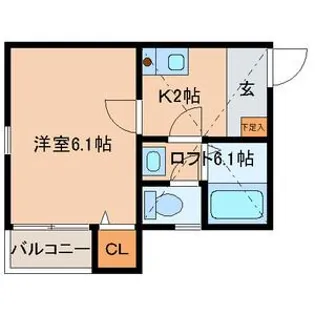 メゾンブランシュ【2階】の間取り