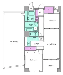 レジディア学芸大学【4階】の間取り