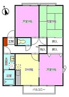 ヴィラ・ハナミズキ【1階】の間取り