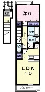 ベル アルカンシエル【2階】の間取り