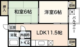 JSビル美鈴園【5階】の間取り