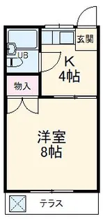 宮の橋ハイツ【2階】の間取り