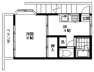 メゾンサンク【2階】の間取り