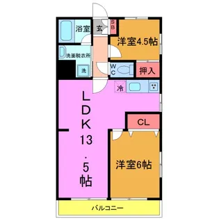 藤喜マンション【4階】の間取り