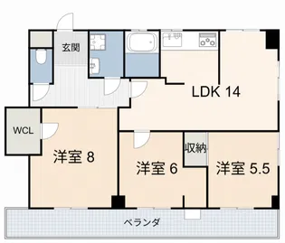 マイアみどり【3階】の間取り