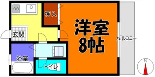 群馬県高崎市下佐野町【アパート】の間取り