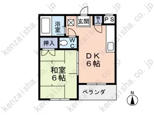 コーポ志波【1階】の間取り