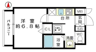 コンフォート滝川公園【2階】の間取り