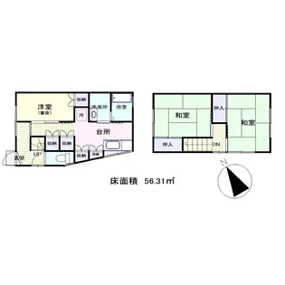 広島県広島市安佐北区口田南1【一戸建】の間取り
