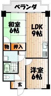 足立インターハイツ【3階】の間取り