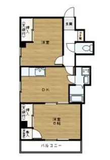 道灌ハイツ【4階】の間取り