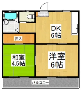 チェリーハイム【2階】の間取り