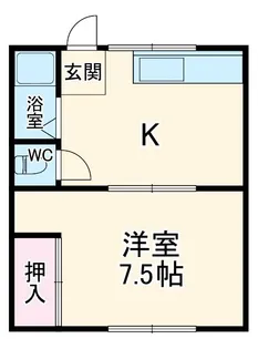 西山アパート【1階】の間取り