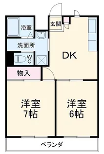 パーソンシティ中田【4階】の間取り