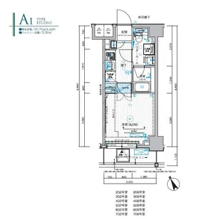 メインステージ川口WEST【2階】の間取り