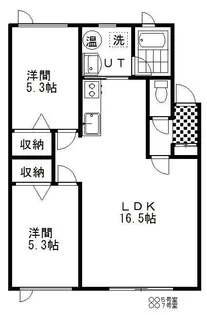 ドルチェ緑ヶ岡【2階】の間取り