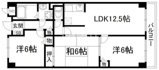 ラポート小林【4階】の間取り