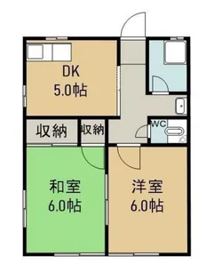 岡山県倉敷市徳芳【アパート】の間取り