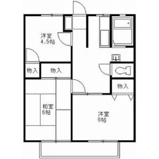 丸京ハウスE【1階】の間取り