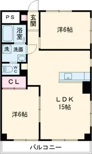 Chez Moi Maebashi シェモワ前橋【5階】の間取り
