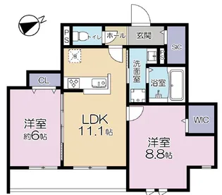 Bellis吉祥寺【2階】の間取り