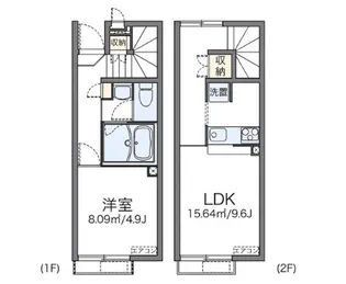 千葉県野田市尾崎【アパート】の間取り