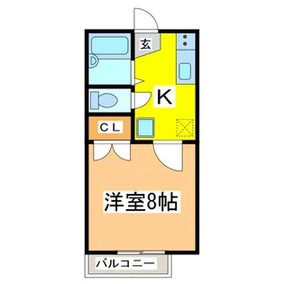 ロッキータウン G棟【2階】の間取り