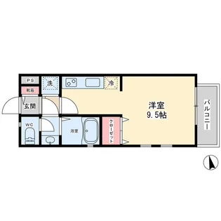 Quatre Saisons 新松戸【1階】の間取り