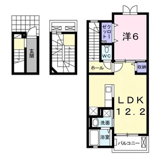 ガーデン・ヴィラ A棟【3階】の間取り