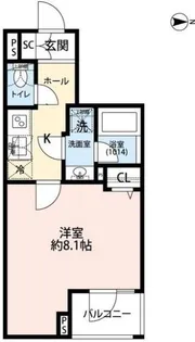 プレール・ドゥーク赤塚【2階】の間取り