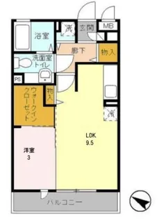 フローラ【3階】の間取り