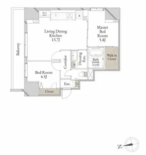 ナナアーク荒町【7階】の間取り