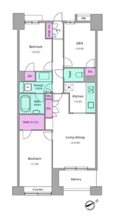 レジディア日本橋馬喰町【5階】の間取り