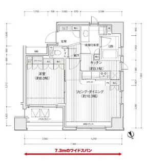 ドゥーエ銀座イーストII【4階】の間取り