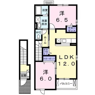 アクティブ・ウィングI【2階】の間取り