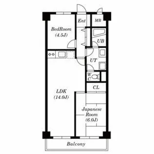 2LDKの間取り画像