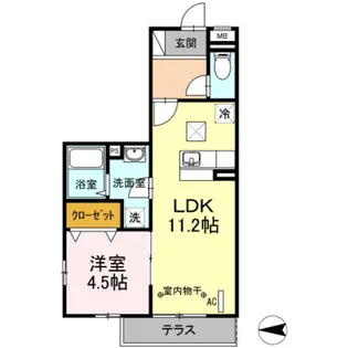 神奈川県海老名市社家6【アパート】の間取り