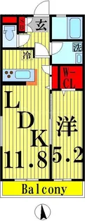 星谷ハイム一番館【3階】の間取り